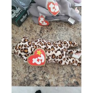 Ty Freckles Spotted Leopard 4066 RARE crooked nose